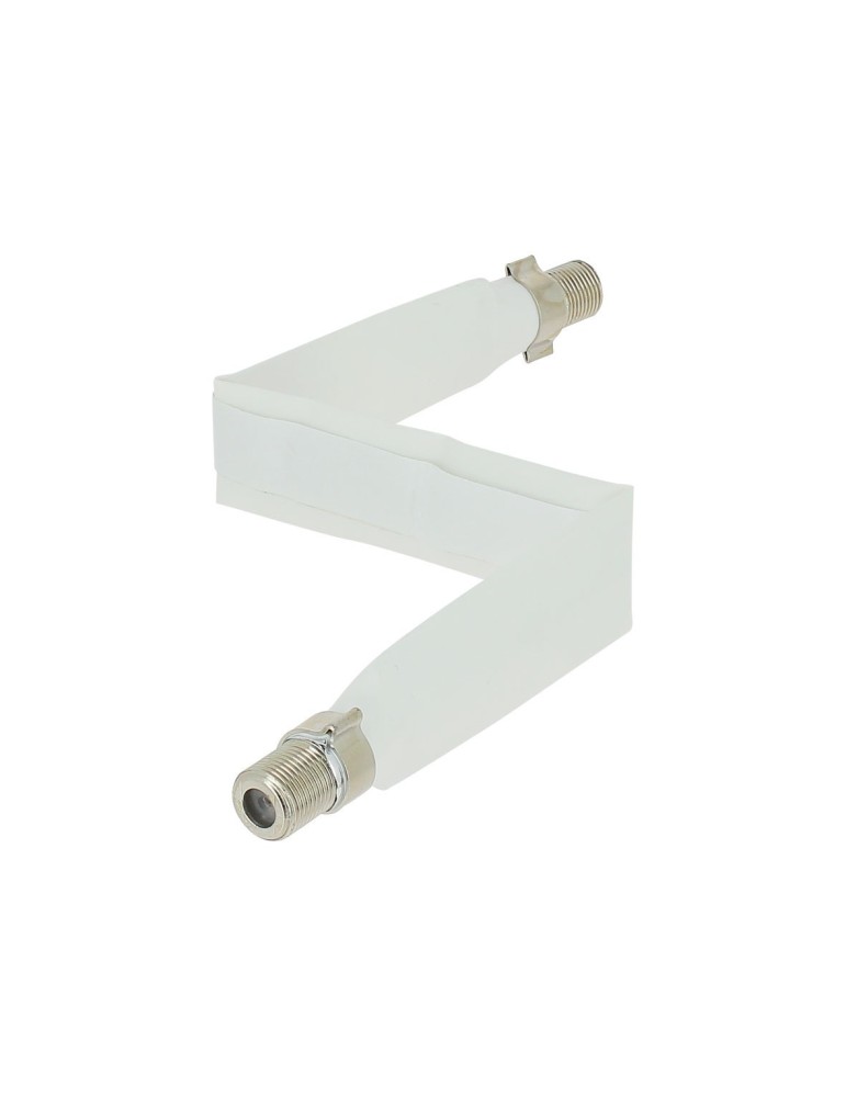 Câble coaxial TV extra plat mâle/mâle 20 cm pour passage porte et fenêtre - FUJIONKYO - 424290