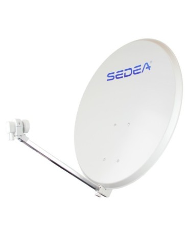 Parabole 85 QUICK acier et LNB TWIN 2 sorties - SEDEA - 769087