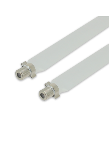 Câble coaxial TV extra plat mâle/mâle 20 cm pour passage porte et fenêtre - SEDEA - 914290