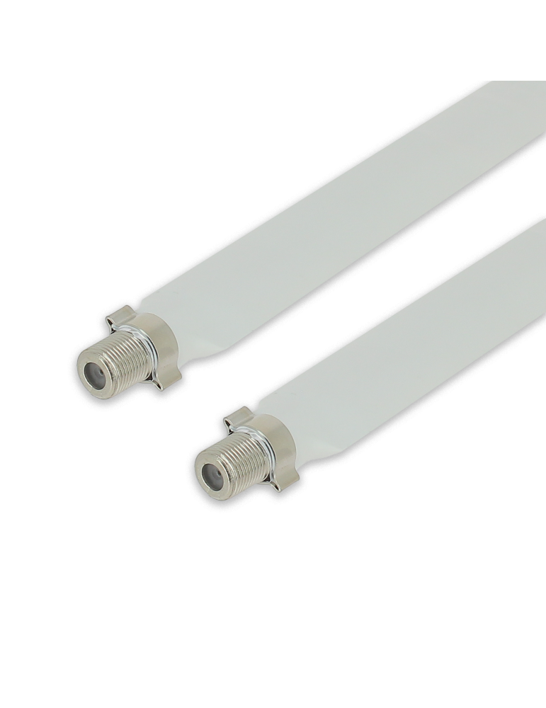 Câble coaxial TV extra plat mâle/mâle 20 cm pour passage porte et fenêtre - SEDEA - 914290