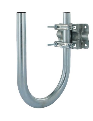 Fixation murale en U |  Ø 40 mm | Déport 270 mm | Hauteur 335 mm