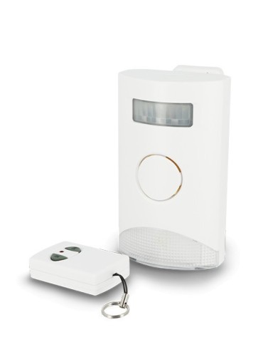 Système d?alarme + veilleuse avec détecteur de mouvement et télécommande