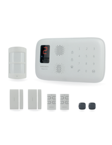 Alarme maison sans fil GSM - Elégante 50 - Pack 1 - SEDEA - 571050