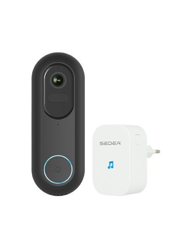 Sonnette connectée Wi-Fi sur batterie avec carillon sans fil