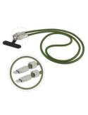 Bandoulière pour Smartphone avec Cordon USB-C Intégré verte 1m20