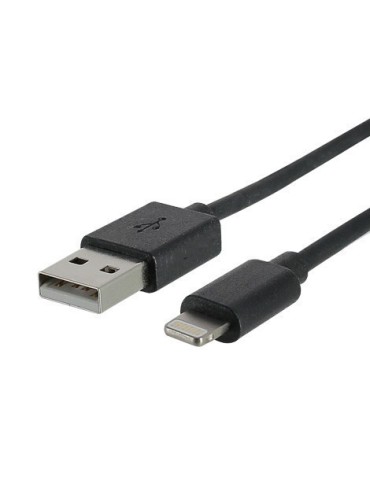 Cordon Lightning USB MFi noir pour charge et synchronisation 1 mètre - FUJIONKYO - 423801