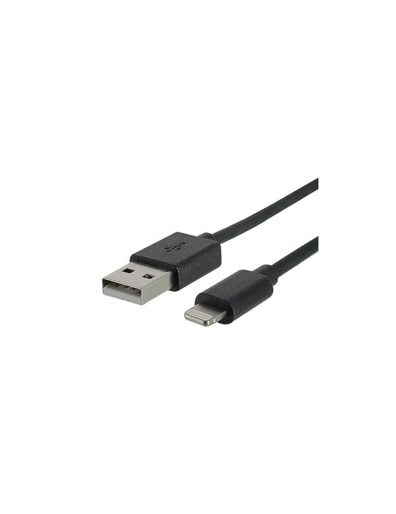 Cordon Lightning USB MFi noir pour charge et synchronisation 1 mètre - FUJIONKYO - 423801