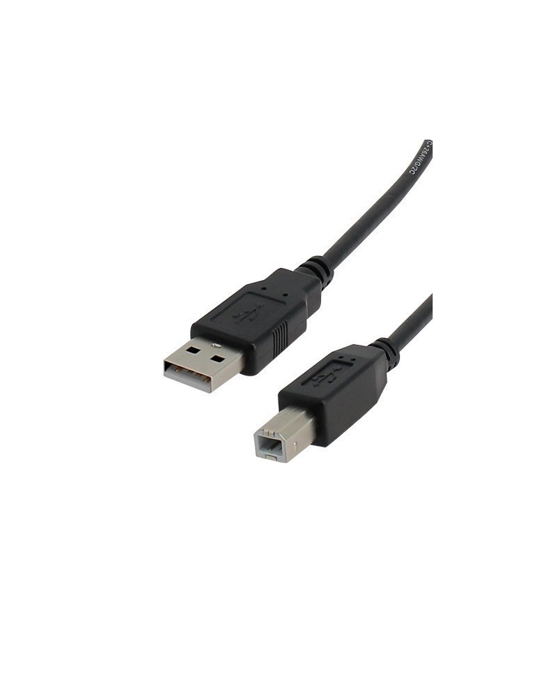Cordon USB 2.0 Hi-Speed type A/B  mâle/mâle 2 mètres pour imprimante ou scanner - FUJIONKYO - 423222