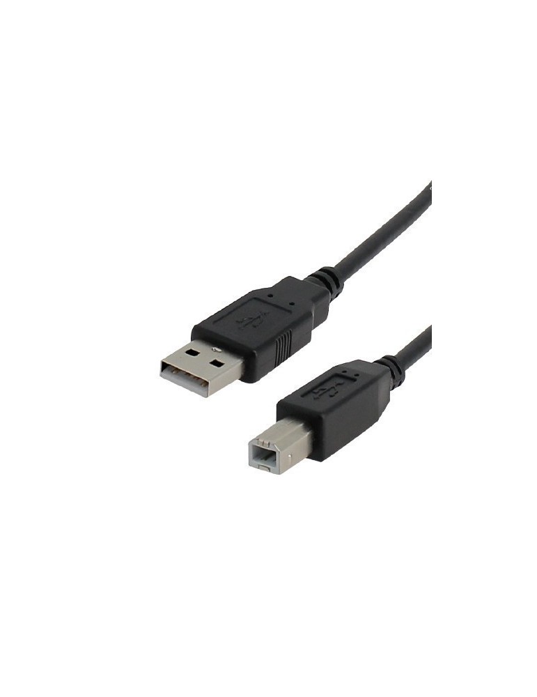 Cordon Usb 2.0 Hi-speed Type A/b Mâle/mâle - 1 mètre