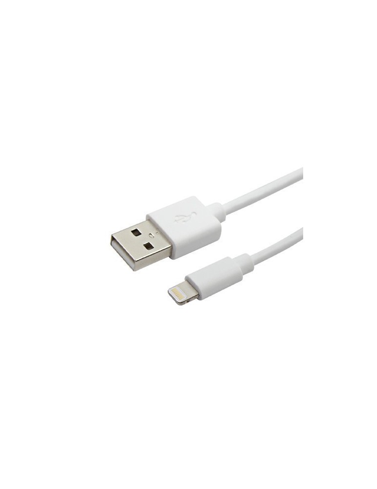 Cordon Lightning USB MFi blanc pour charge et synchronisation 1 mètre - FUJIONKYO - 423800