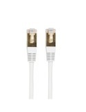 Câble réseau/ethernet RJ45 LAN mâle/mâle Cat5e Gold blanc avec blindage FTP 0,5 mètre - FUJIONKYO - 423025