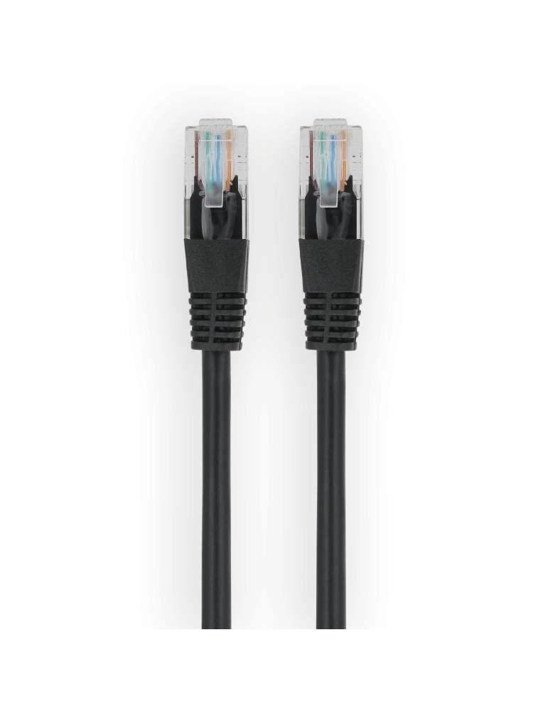 Cordon RJ45 UTP Cat 5 - Male / Male - 3 Mètres - Noir