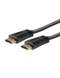 Câble HDMI Plat 4K Ultra HD High Speed noir audio/vidéo mâle/mâle 1,50 mètre Gold - FUJIONKYO - 424542