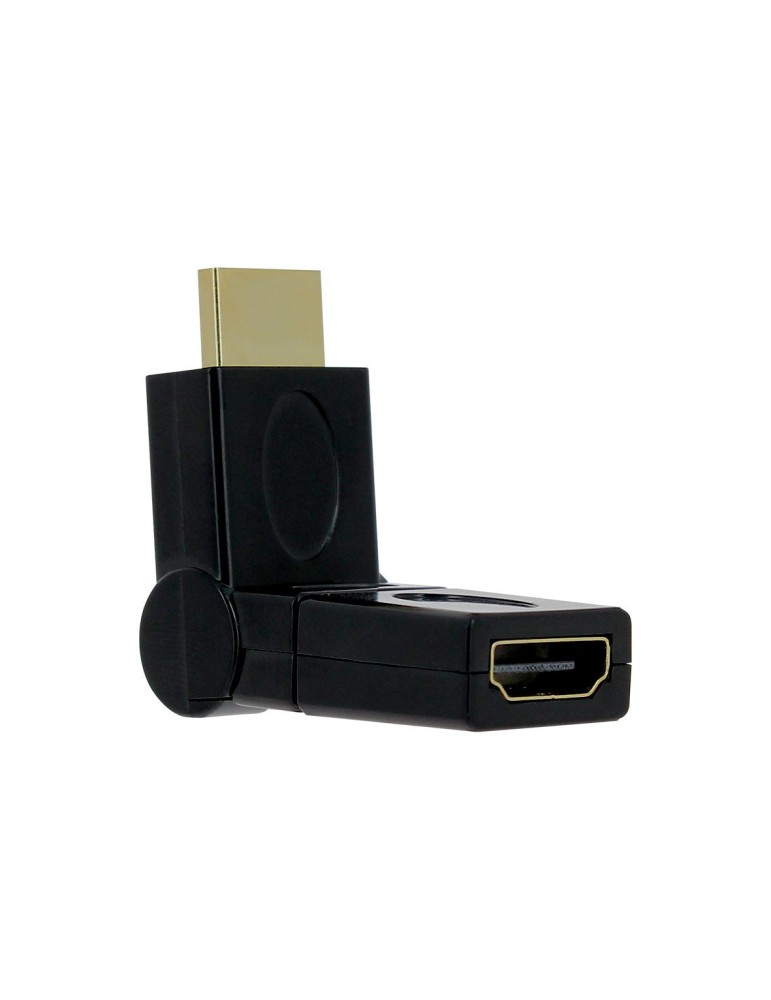 Adaptateur HDMI articulé mâle/femelle pivotant à 360° Gold - FUJIONKYO - 424550