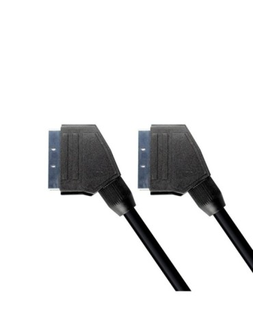 Cordon Péritel noir audio/vidéo mâle/mâle 75 cm - FUJIONKYO - 434580