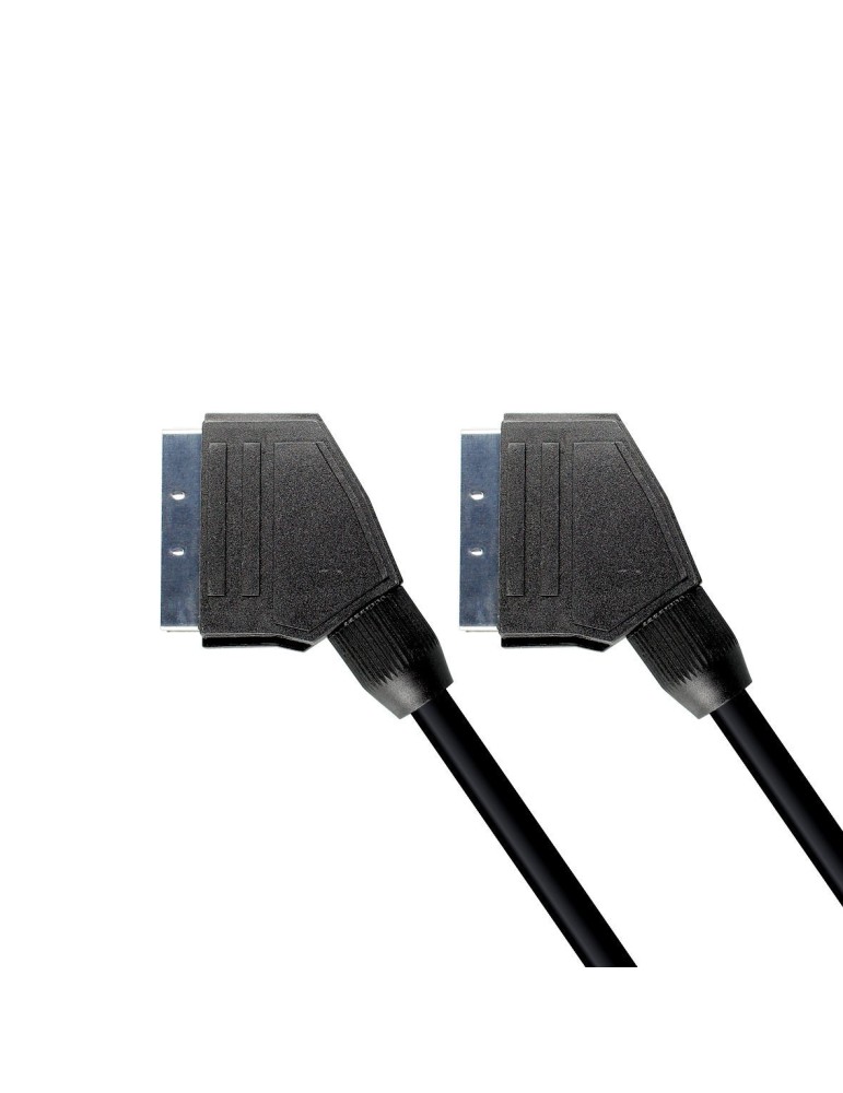 Cordon Péritel noir audio/vidéo mâle/mâle 75 cm - FUJIONKYO - 434580