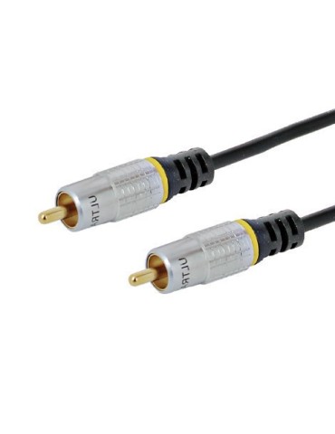 Cordon RCA mâle/mâle 3 mètres Gold - SEDEA - 914702