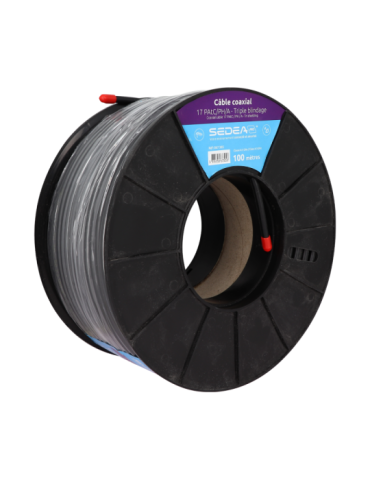 Bobine de cable Coaxial 17 PAtC / PH / A - Triple blindage | 100 mètres