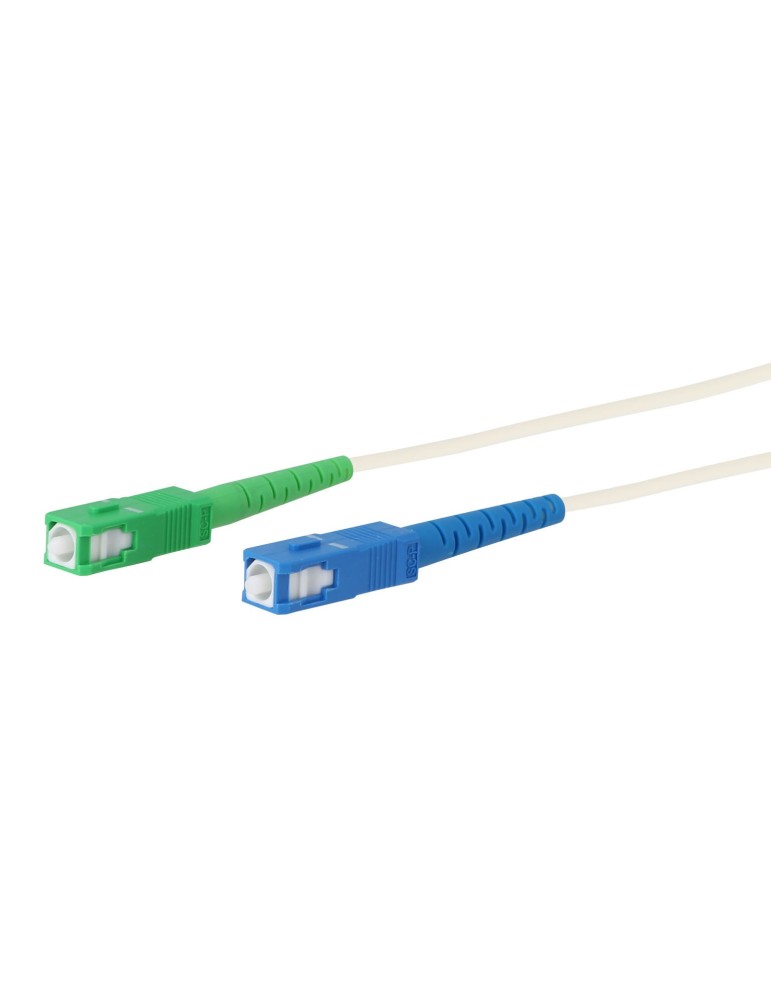 Cordon fibre optique monomode SC/UPC vers SC-APC mâle/mâle pour box fibre Free 10 mètres - FUJIONKYO - 423630