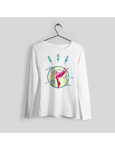 Pull imprimé colibri