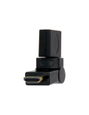 Adaptateur HDMI articulé mâle/femelle pivotant à 360° Gold compatible 3D, 4K