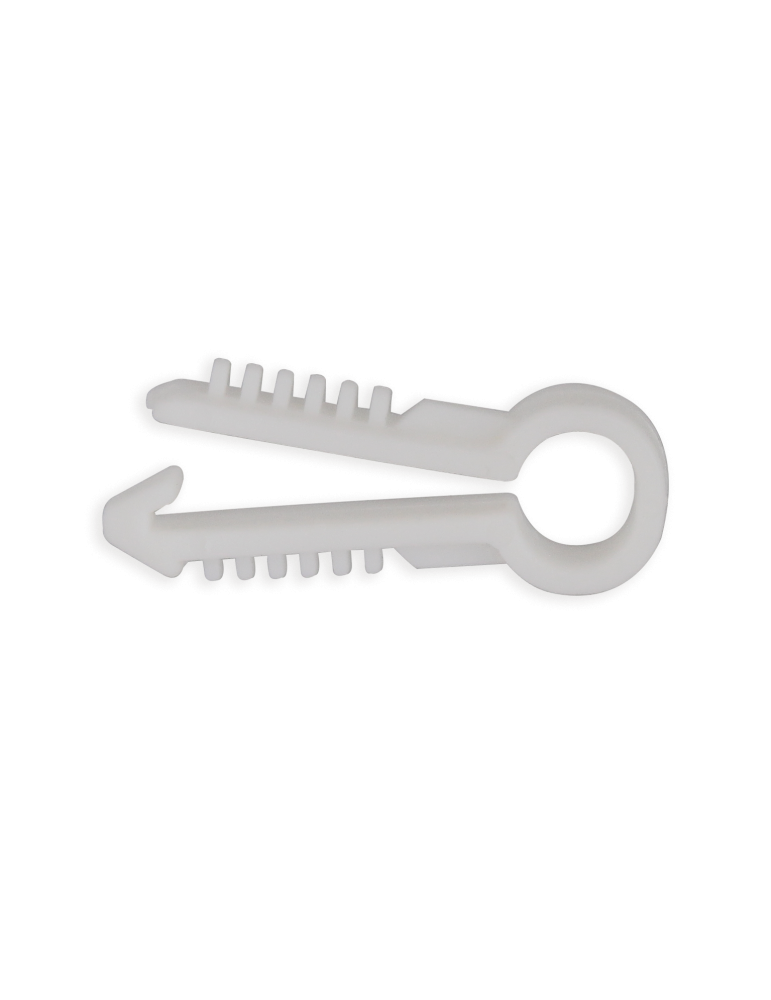 Sachet de 100 chevilles passe-câble 6mm - blanches