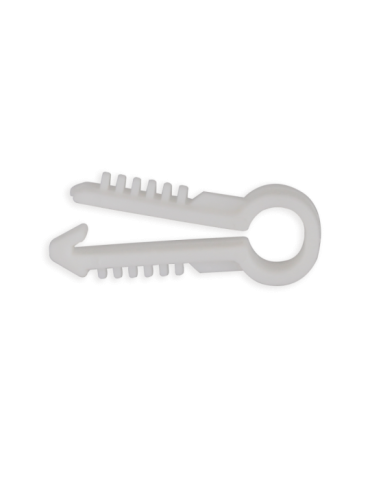 Sachet de 100 chevilles passe-câble 6mm - blanches