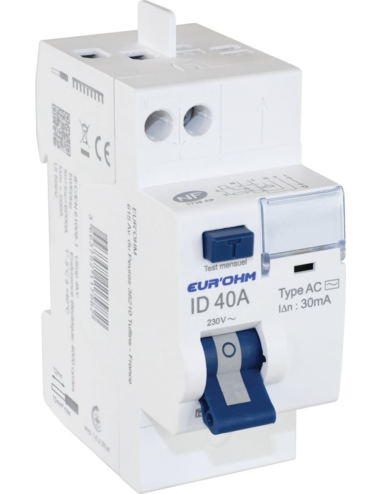 ID 2x40A 30mA Type AC H/H