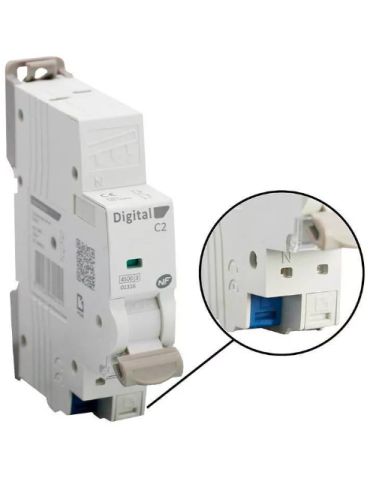 Disjoncteur 2A Ph/N C4,5 kA I-Plug