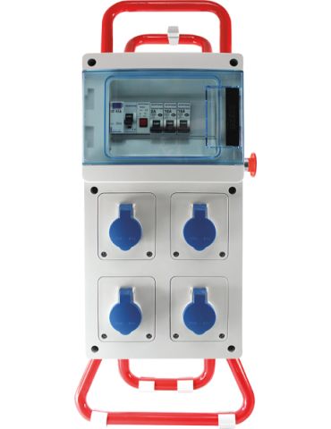 Coffret de chantier mono 4PC 2P+T avec trépied