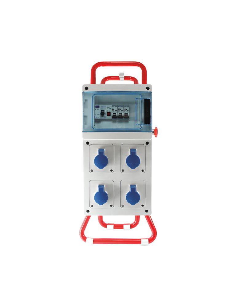 Coffret de chantier mono 4PC 2P+T avec trépied