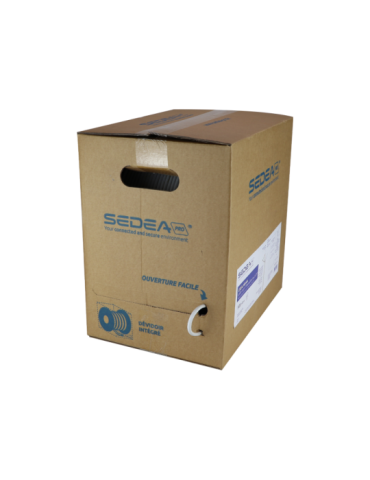 Câble réseau U/UTP | Cat. 6 | 4 Paires (70m max.) LSZH | 305m Référence 569110