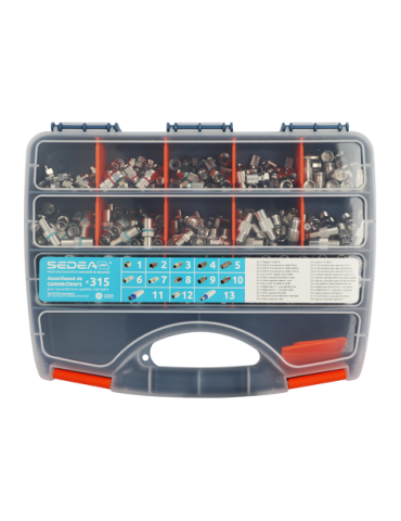 Valise d?assortiment de connecteurs TV / SAT x315 pièces