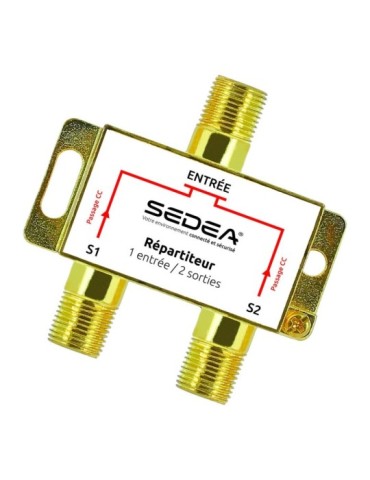 Répartiteur intérieur Satellite & Terrestre 2 directions GOLD