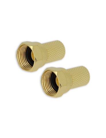 2 fiches "F" satellite à visser GOLD