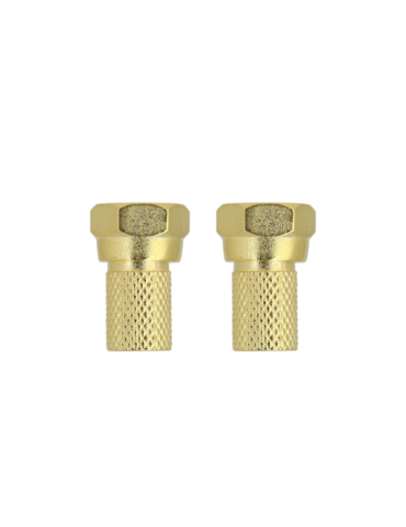 2 fiches "F" satellite à visser GOLD