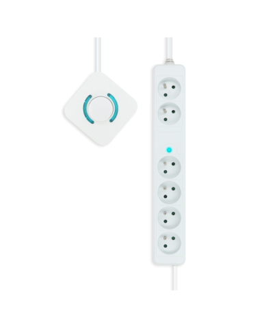 Multiprise 6 prises avec interrupteur déporté