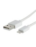 Cordon Lightning USB MFi Soft Touch gaine tissu pour charge et synchronisation 1 mètre - FUJIONKYO - 423802