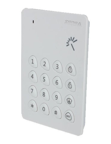 Clavier déporté sans fil avec lecteur de badge