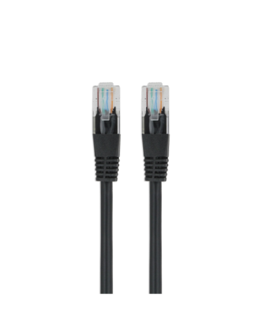 Câble réseau/ethernet RJ45 LAN mâle/mâle Cat5e noir avec blindage UTP 3 mètres - SEDEA - 913003