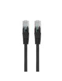 Câble réseau/ethernet RJ45 LAN mâle/mâle Cat5e noir avec blindage UTP 3 mètres - SEDEA - 913003