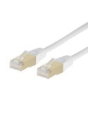 Câble réseau/ethernet RJ45 LAN mâle/mâle Cat5e Gold blanc avec blindage FTP 2 mètres - SEDEA - 913032