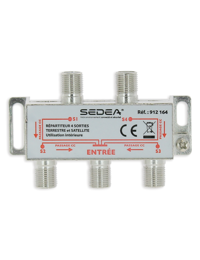 Répartiteur intérieur Satellite & Terrestre 4 Directions