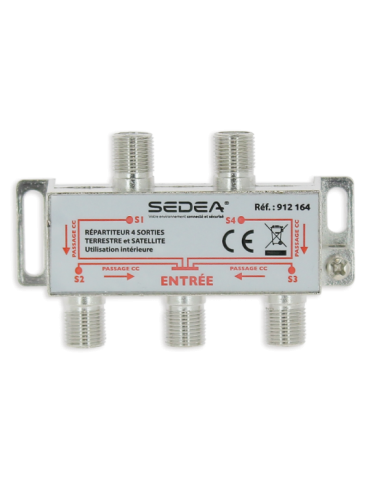 Répartiteur intérieur Satellite & Terrestre 4 Directions