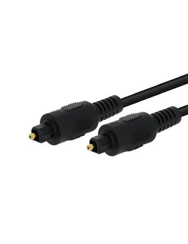 Cordon Fibre optique TOSLINK Mâle / Mâle | 1 mètre