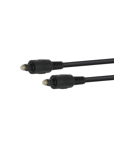 Cordon Fibre optique TOSLINK Mâle / Mâle | 1 mètre