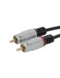 Cordon 2 RCA mâle / mâle 3 mètres Gold