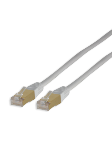 Câble réseau/ethernet RJ45 LAN mâle/mâle Cat5e Gold blanc avec blindage FTP 10 mètres - SEDEA - 913040