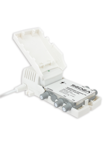 Amplificateur intérieur 18 dB réglable - 1 entrée/4 sorties