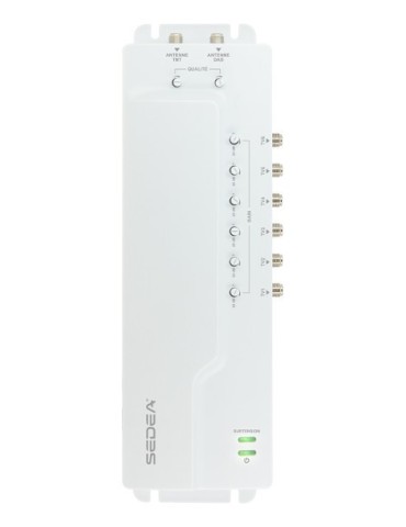 Amplificateur intérieur 22 dB réglable | 2 entrées/6 sorties